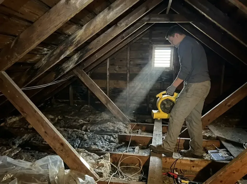 attic-water-damage-drying-proc-007 — frequently asked questions, Emergency Water Extraction & 24/7 Flood Response in Zachary…